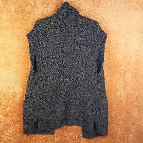 ALICE & OLIVIA Womens Sweater XS Green Cardigan Vest Open Oversized Chunky Knit - Picture 4 of 7